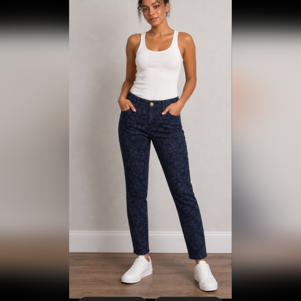 BANANA REPUBLIC INDIGO ROSE Skinny Ankle Jeans 26
